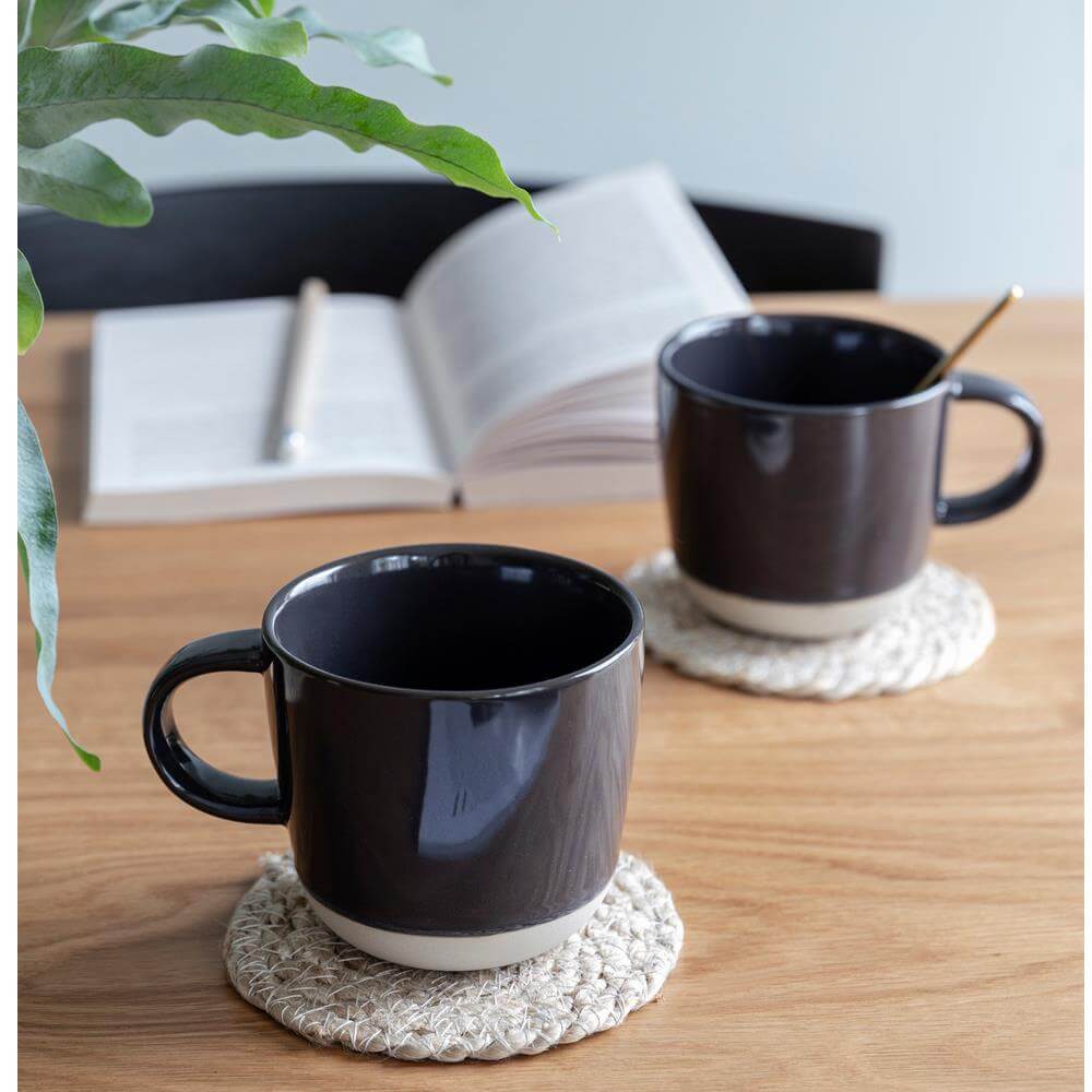 Garden Trading Pair of Carbon Holwell Mugs
